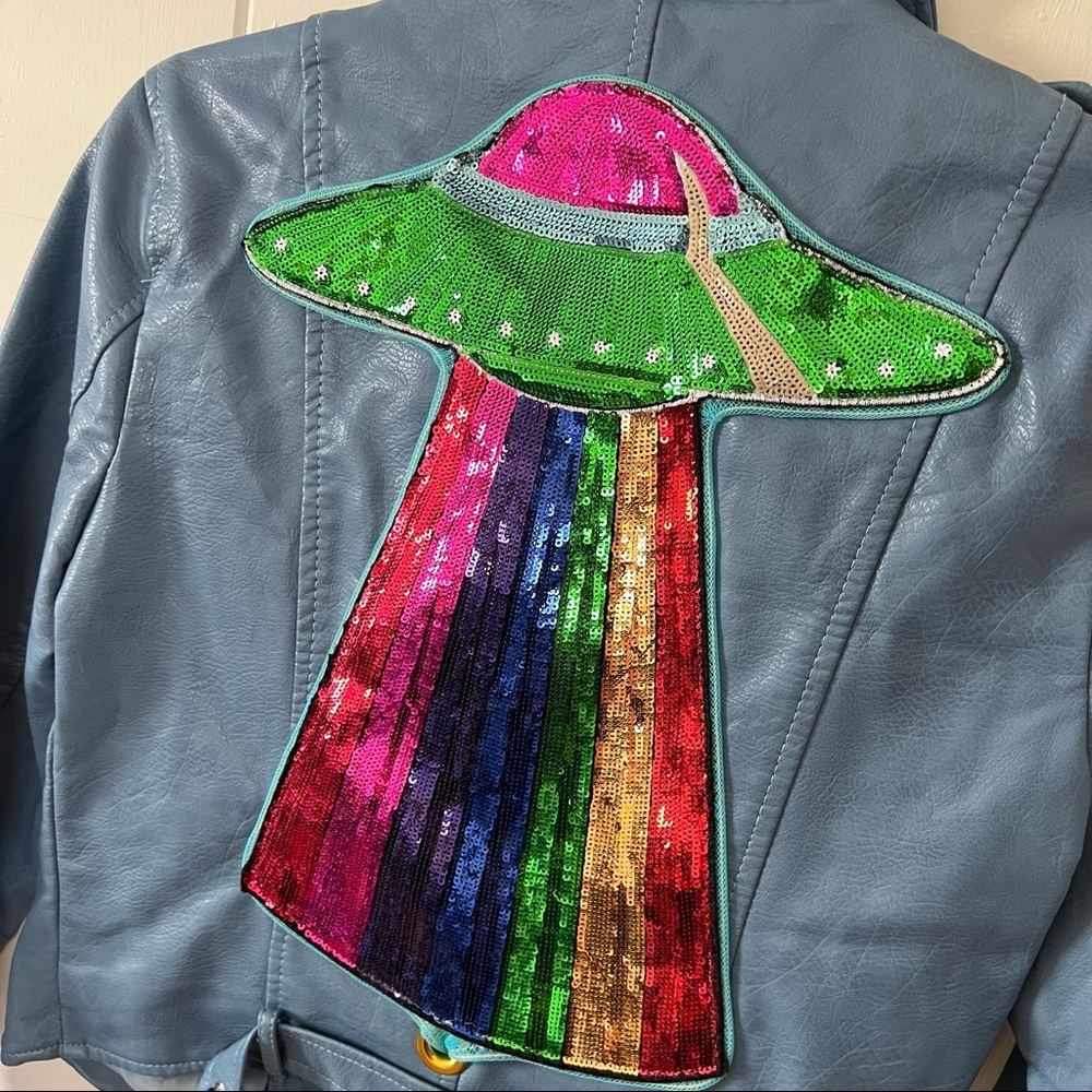 The Neon Muse UFO Blue Jacket Light Up